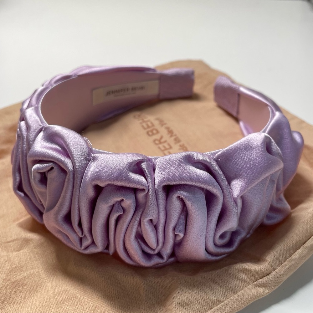 Jennifer Behr Amelia Headband in Silk Satin